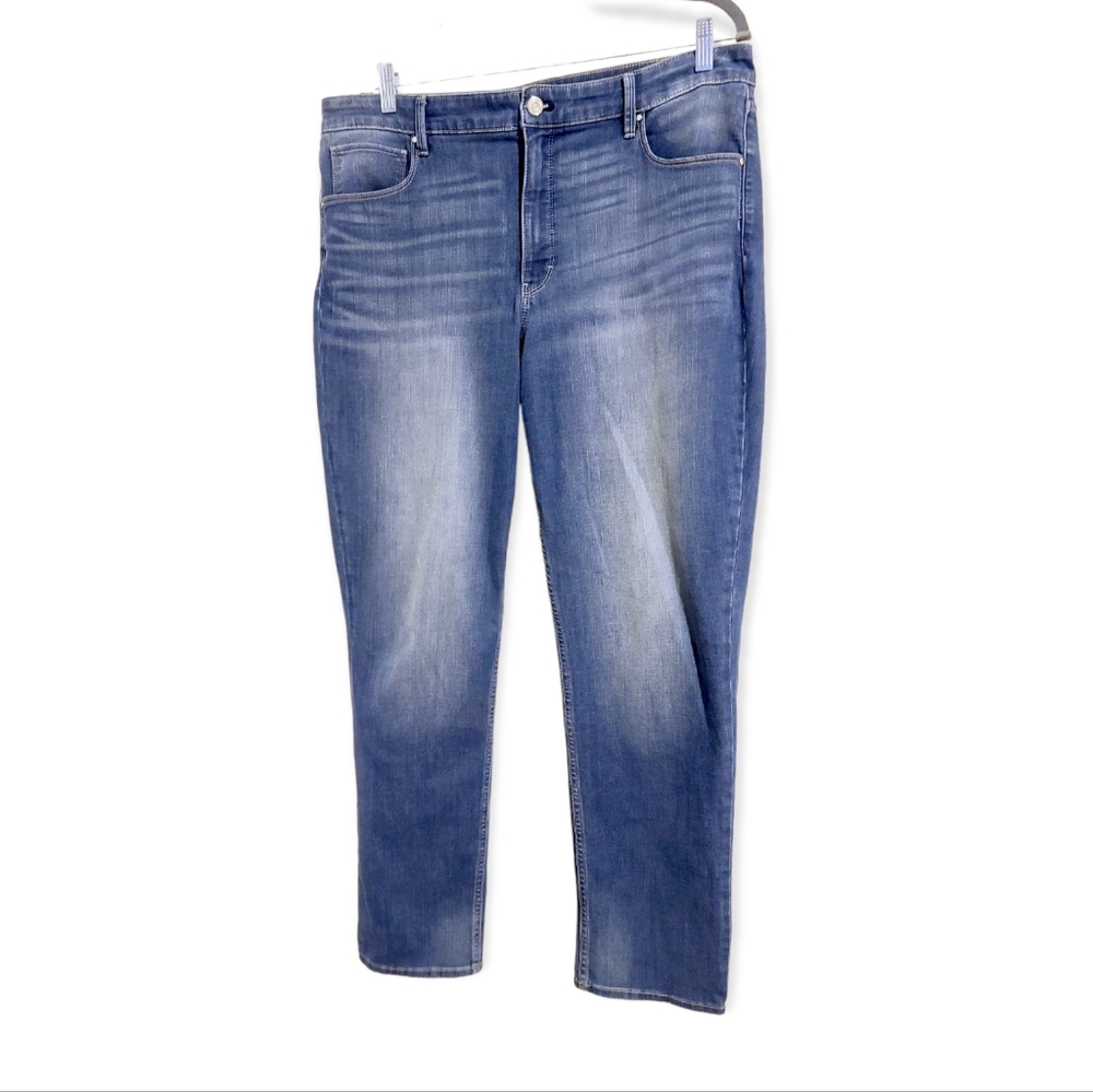 White House Black Market High Rise Skinny Blue Jeans Plus 16